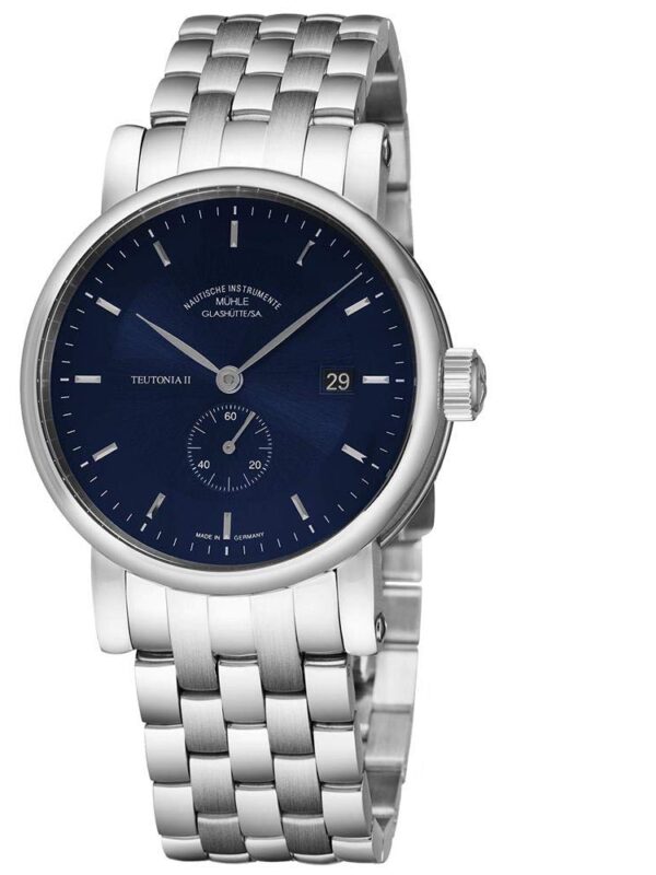 Automatic Watch Muhle Glashutte Blue Face with Date