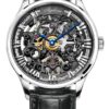 Agelocer Men's Watch Top Brand Fashion Skeleton Mechanical