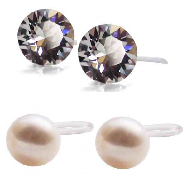 2 Pairs Invisible Clip on Earrings for Women