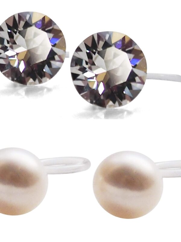 2 Pairs Invisible Clip on Earrings for Women