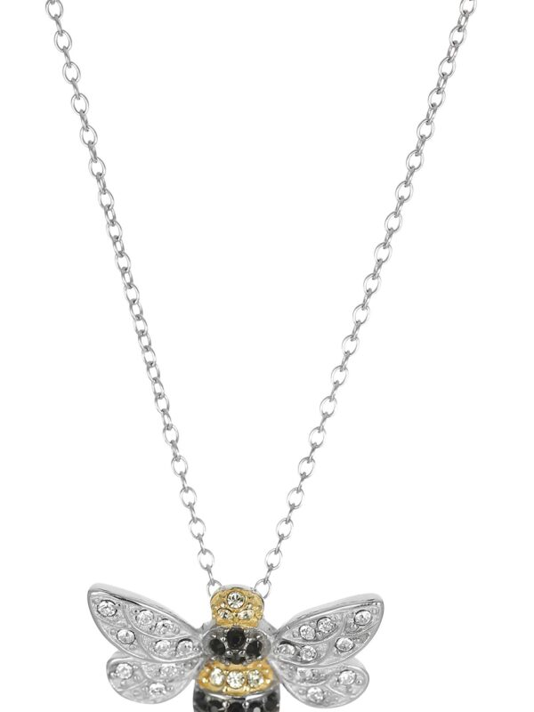 Sterling Silver Bumblebee Pendant Necklace