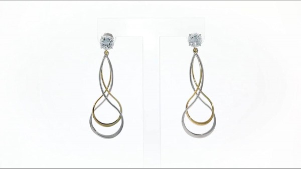 Ross-Simons Sterling Silver and 14kt Yellow Gold Earring Jackets