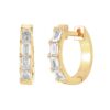 PAVOI 14K Yellow Gold Plated Sterling Silver Cuff Earrings