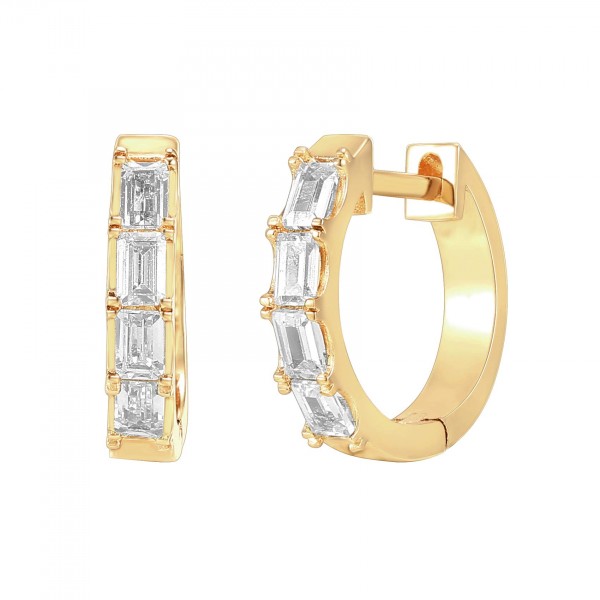 PAVOI 14K Yellow Gold Plated Sterling Silver Cuff Earrings