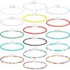 16 Pieces Boho Beads Choker Seed Beaded Choker Necklace