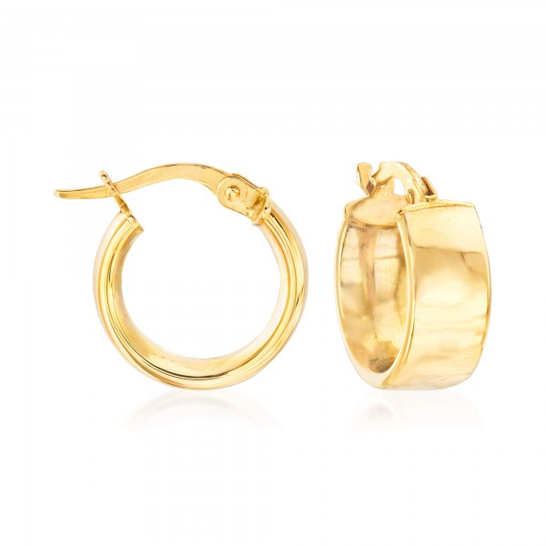 Ross-Simons Italian 14kt Yellow Gold Huggie Hoop Earrings