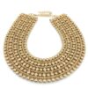 Chunky Metal Neck Bib Collar Choker Necklace