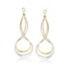 Ross-Simons Sterling Silver and 14kt Yellow Gold Earring Jackets