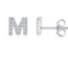 PAVOI Sterling Silver CZ Simulated Diamond Stud Earrings