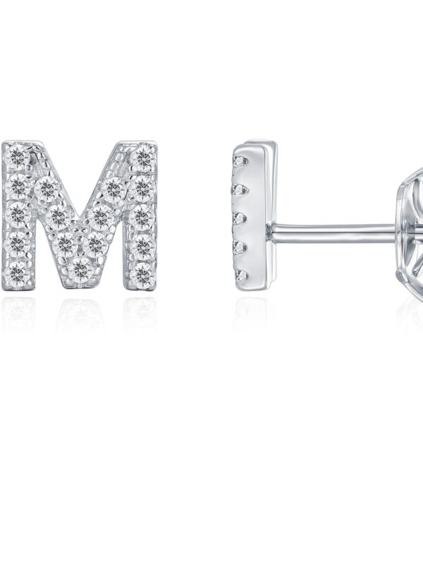 PAVOI Sterling Silver CZ Simulated Diamond Stud Earrings