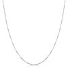 10k White Gold Venetian Box Chain Necklace
