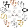 Hicarer 10 Pair Clip-on Earring Converters