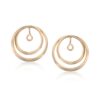 Ross-Simons 14kt Yellow Gold Double Loop Circle Earring Jackets