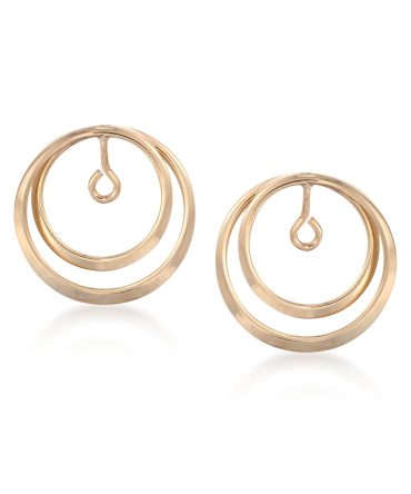 Ross-Simons 14kt Yellow Gold Double Loop Circle Earring Jackets