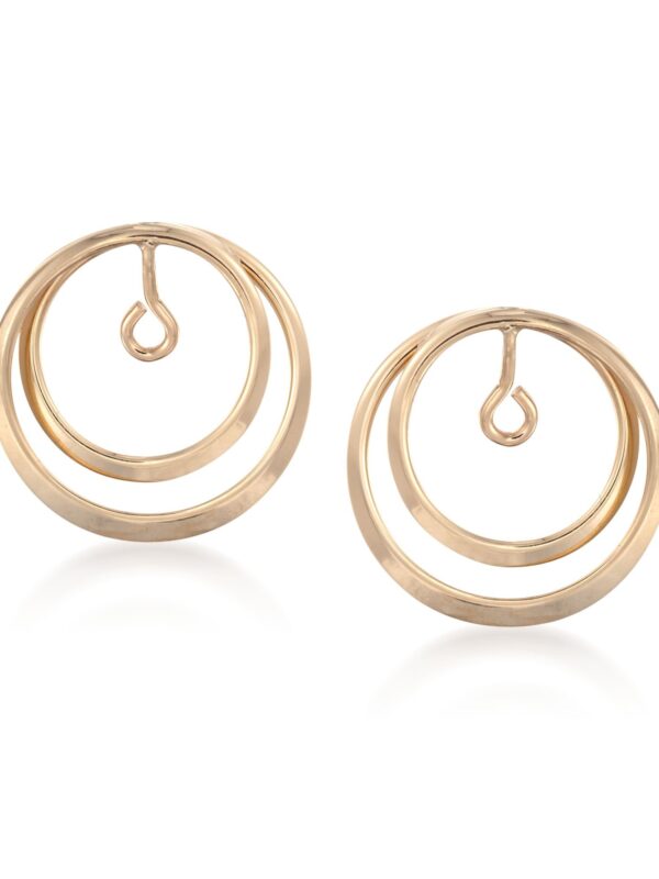 Ross-Simons 14kt Yellow Gold Double Loop Circle Earring Jackets
