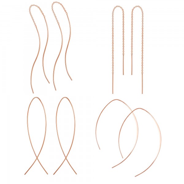 Women Lightweight Drop Dangle Threader Earrings