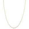 14k Yellow Gold Singapore Chain Necklace