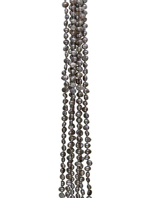 HinsonGayle"Cleopatra" 6-Strand Silver Gray