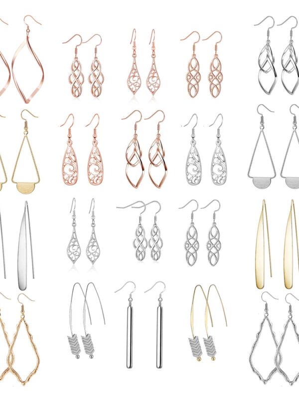 Dangle Earrings for Women Gold Bar Earrings
