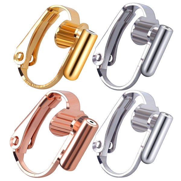 16 Pieces Clip-on Earring Converters Earring Clip Backs