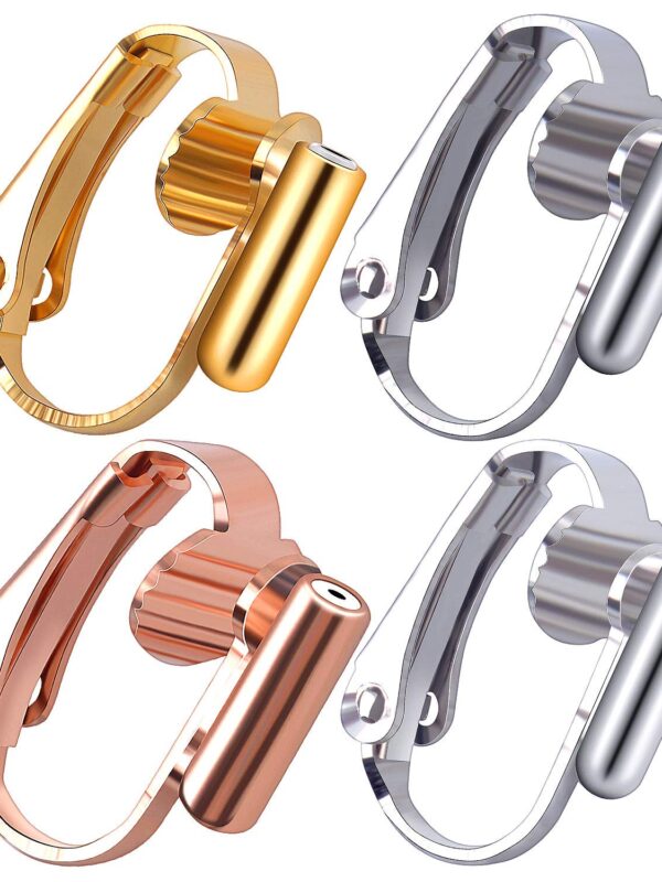 16 Pieces Clip-on Earring Converters Earring Clip Backs