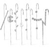 8 Pieces Ear Crawler Earrings Ear Cuff Wrap