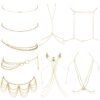 ORAZIO 9 Pcs Sexy Belly Waist Chain Bikini Body Chain