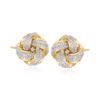 Ross-Simons 0.50 ct. t.w. Diamond Love Knot Stud Earrings