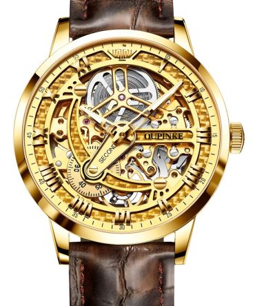 OUPINKE Double-Sided Skeleton Jewelry Watches for Mens