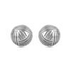 LeCalla Sterling Silver Jewelry Antique Pattern Stud Earring