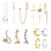 ZEINZE Ear Wrap Crawler Hook Earrings Set