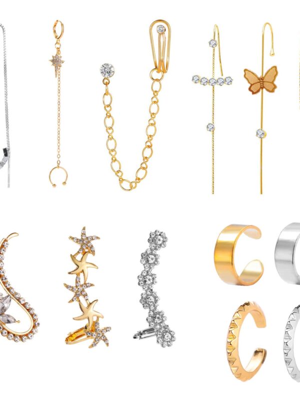 ZEINZE Ear Wrap Crawler Hook Earrings Set