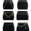Metal Hoop Link Waist Chain Belt Waistbands Tassel Belly Bikini