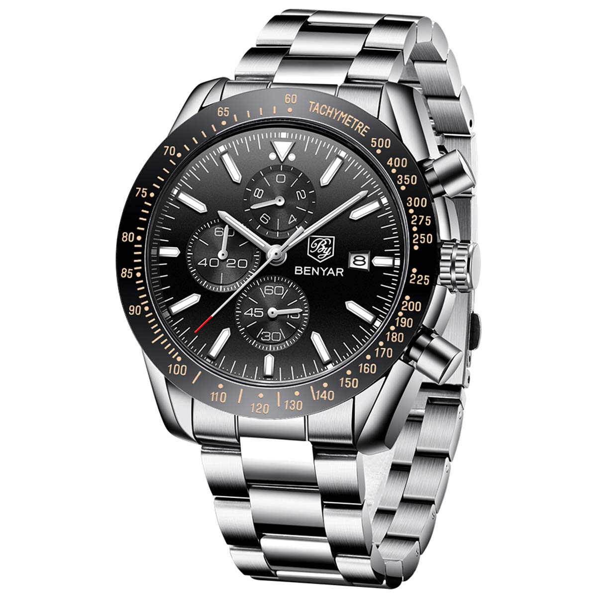 30M Waterproof BENYAR Chronograph Wrist Watch for Men