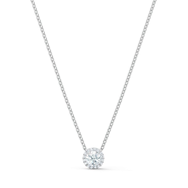 SWAROVSKI Angelic Pendant with Circular Clear Crystal
