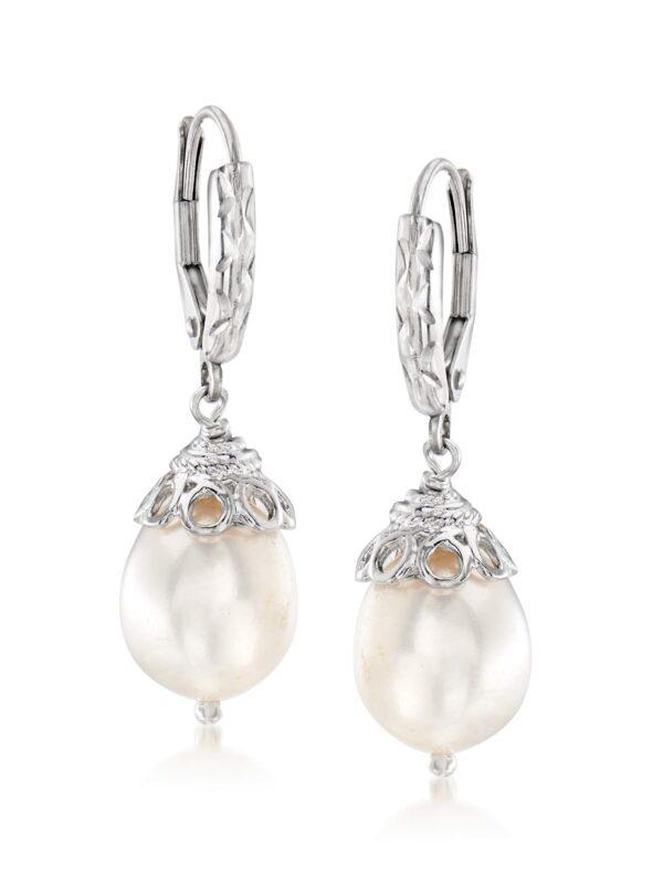 Ross-Simons 10-11mm Cultured Pearl Drop Earrings