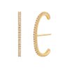 PAVOI 14K Yellow Gold Plated Minimalist CZ Ear