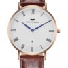BRIGADA Rose Gold Business Casual Wrist Watch for Men