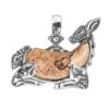 Jasper Gemstone Doe Deer Pendant Enhancer