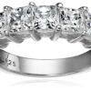 Princess Ring Sterling Silver Swarovski Zirconia