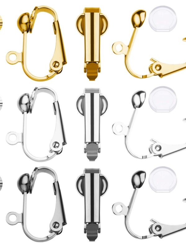 30 Sets Clip-on Earring Converters Non-pierced Earring