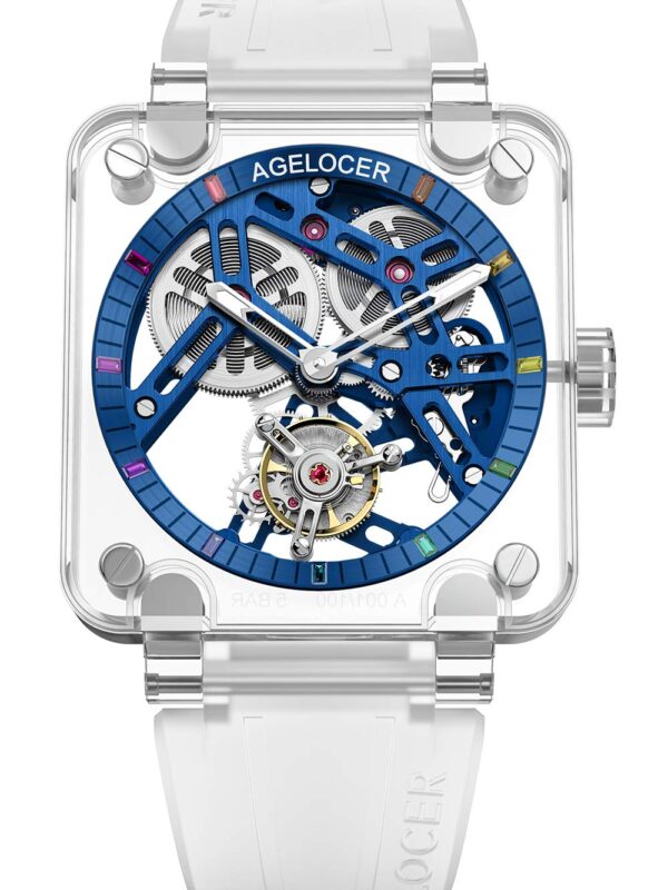 Agelocer Men's Top Brand Transparent Double Sided Hollow