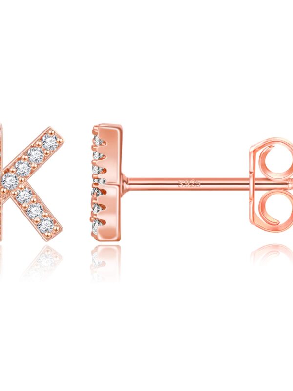 K Initial Earrings, Alphabet Earrings for Girls