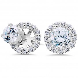 Women's 5/8ct Diamond Studs & Halo Earring