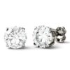 Forever One 7.5mm Round Moissanite Stud Earrings