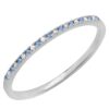 Dazzlingrock Collection Round Blue Sapphire & White Diamond
