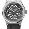 Agelocer Men's Top Brand Black Skeleton Mechanical Automatic