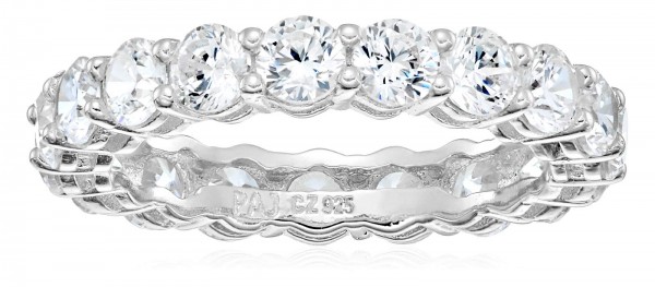 Amazon Essentials Platinum Plated Sterling Silver Ring