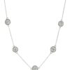 Swarovski Necklace set Platinum Plated Sterling Silver