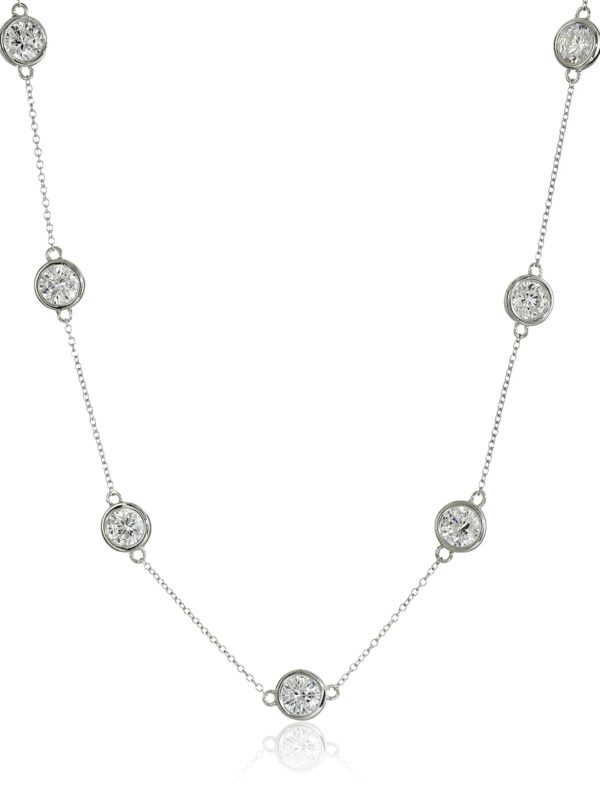 Swarovski Necklace set Platinum Plated Sterling Silver